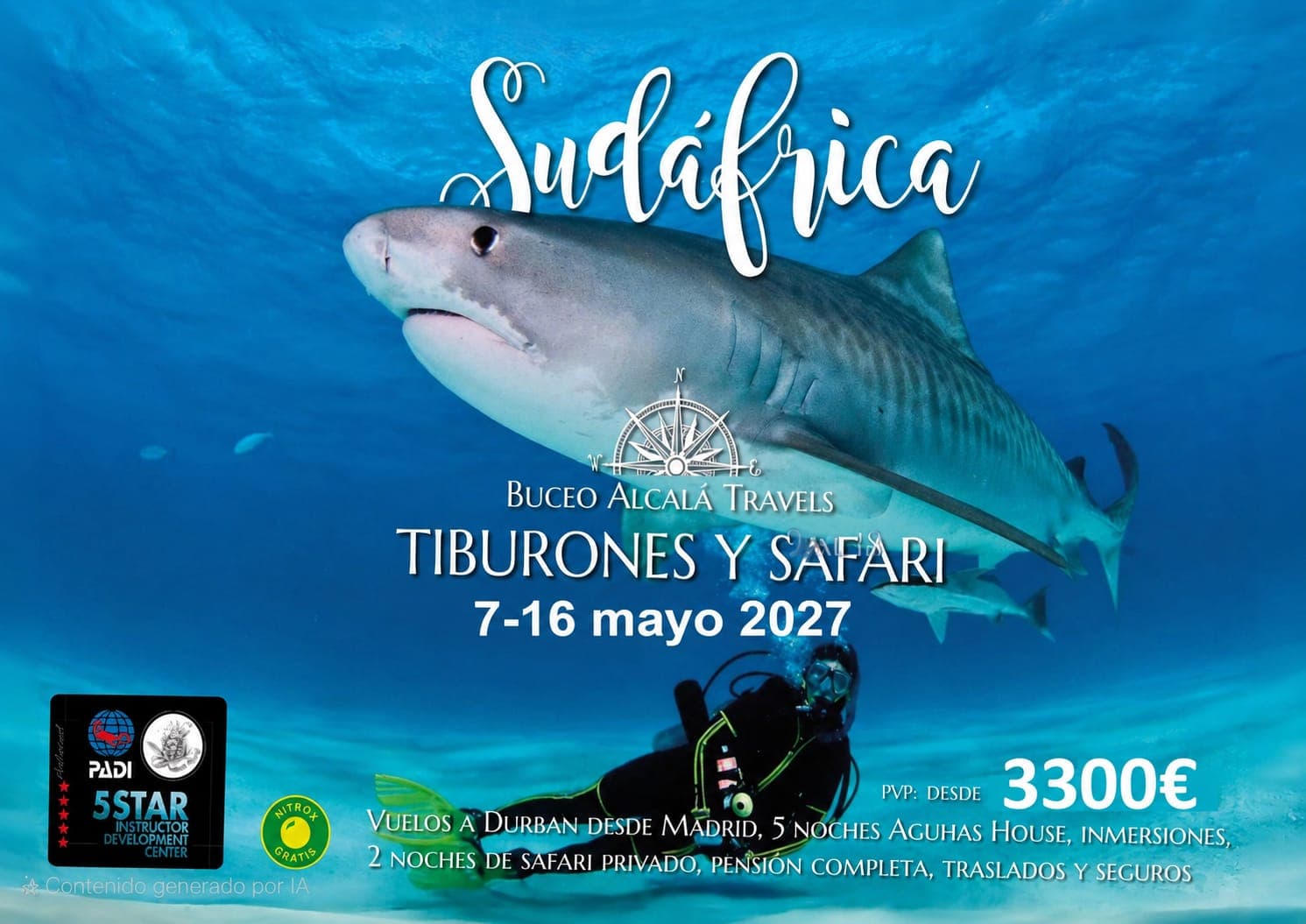 Sudáfrica 7-16 mayo 2027. 3300€